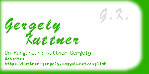 gergely kuttner business card